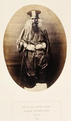 Syud du Haut Sind, Sheea Mussulman, Sind, de The People of India, par J. Forbes Watson, publié en 1868